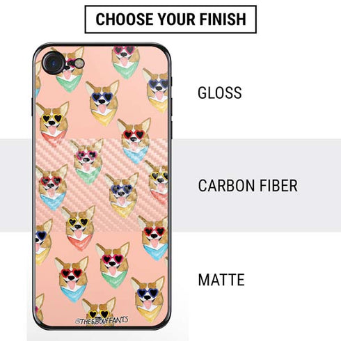 Bouffants and Broken Hearts Corgi Love iPhone SE (2nd & 3rd Gen) Skin