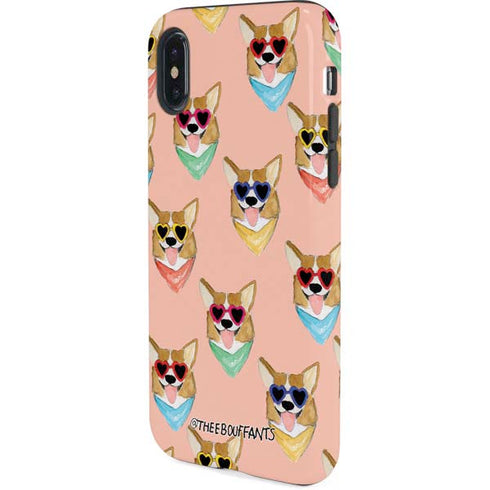 Bouffants and Broken Hearts Corgi Love iPhone X Pro Case