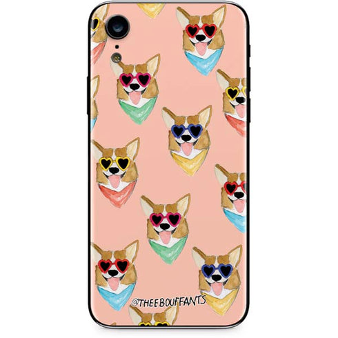 Bouffants and Broken Hearts Corgi Love iPhone XR Skin