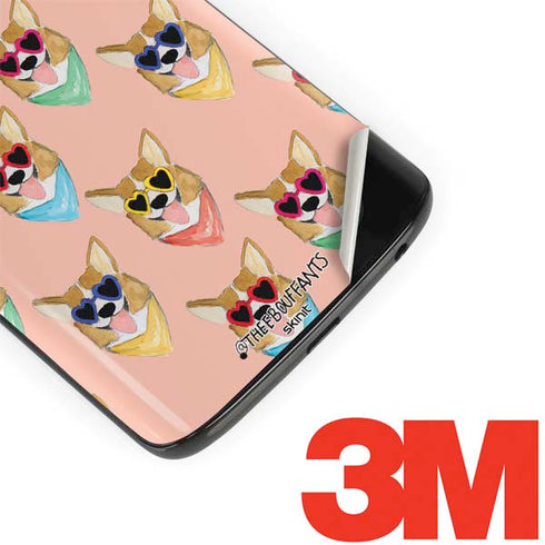 Bouffants and Broken Hearts Corgi Love Moto G6 Skin