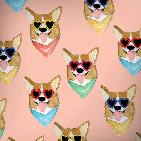 Bouffants and Broken Hearts Corgi Love Moto G6 Skin