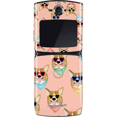 Bouffants and Broken Hearts Corgi Love Motorola RAZR Skin