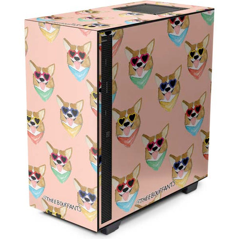 Bouffants and Broken Hearts Corgi Love NZXT H510 Compact ATX Mid-Tower Case Skin