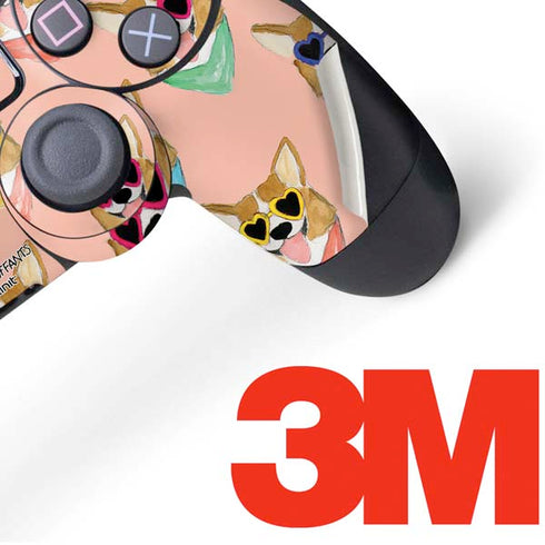 Bouffants and Broken Hearts Corgi Love PS4 Pro/Slim Controller Skin