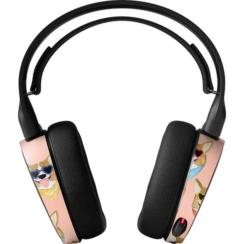 Bouffants and Broken Hearts Corgi Love SteelSeries Arctis 5 Skin