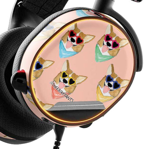 Bouffants and Broken Hearts Corgi Love SteelSeries Arctis 5 Skin