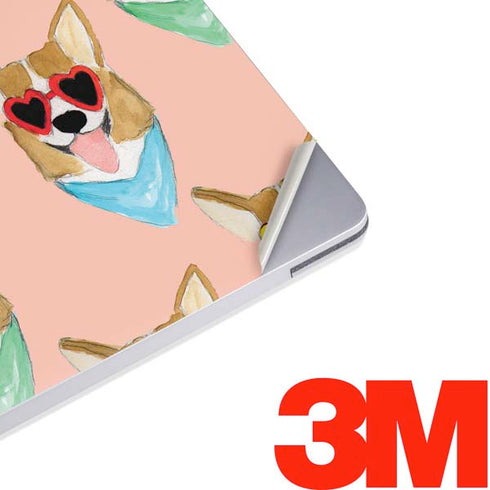 Bouffants and Broken Hearts Corgi Love Surface Laptop 2 Skin