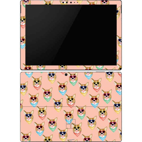 Bouffants and Broken Hearts Corgi Love Surface Pro 6 Skin
