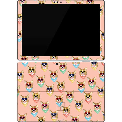 Bouffants and Broken Hearts Corgi Love Surface Pro 7 Skin