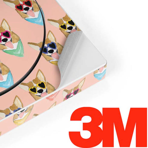 Bouffants and Broken Hearts Corgi Love Xbox Adaptive Controller Skin
