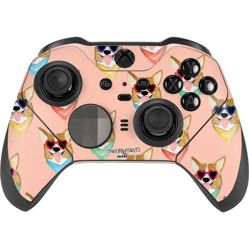 Bouffants and Broken Hearts Corgi Love Xbox Elite Wireless Controller Series 2 Skin