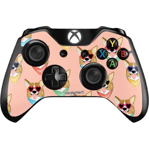Bouffants and Broken Hearts Corgi Love Xbox One Controller Skin