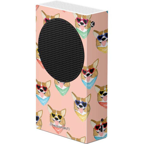 Bouffants and Broken Hearts Corgi Love Xbox Series S Console Skin