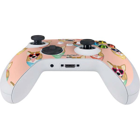 Bouffants and Broken Hearts Corgi Love Xbox Series S Controller Skin