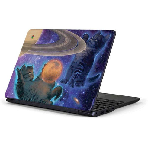 Vincent Hie Cosmic Kittens Samsung Chromebook Skin