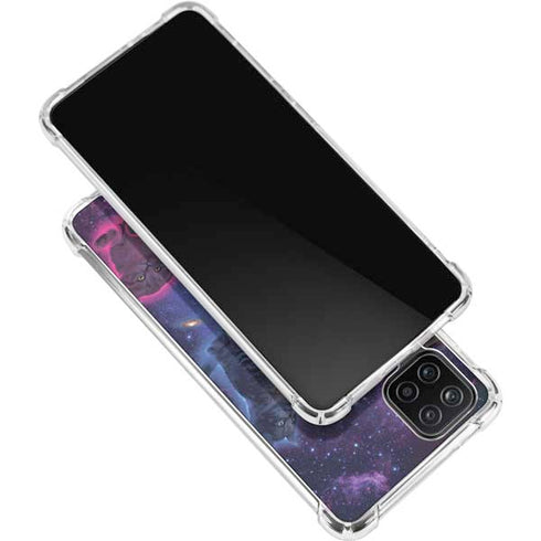 Vincent Hie Cosmic Kittens Galaxy A12 Clear Case
