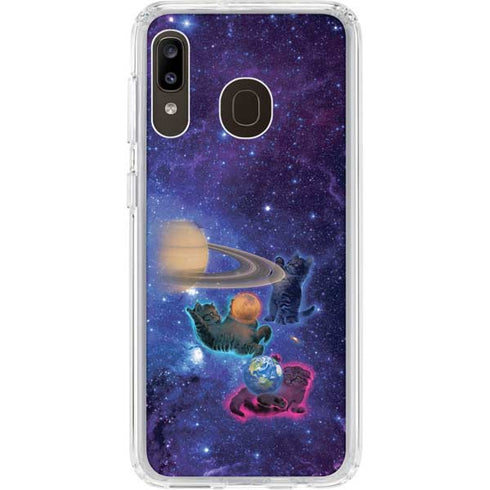 Vincent Hie Cosmic Kittens Galaxy A20 Clear Case