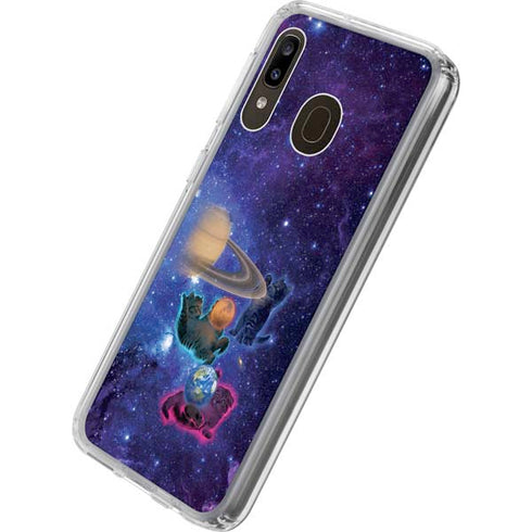 Vincent Hie Cosmic Kittens Galaxy A20 Clear Case