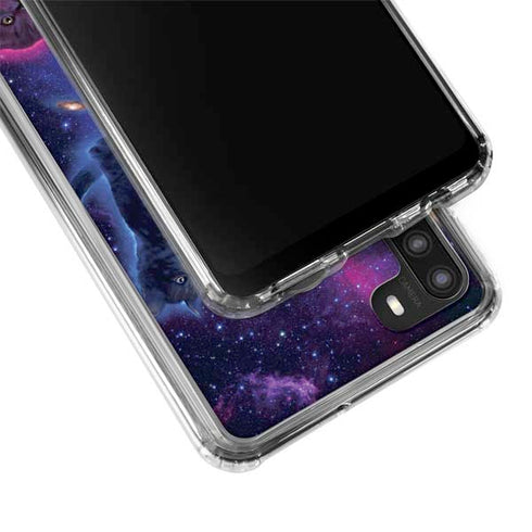 Vincent Hie Cosmic Kittens Galaxy A21 Clear Case