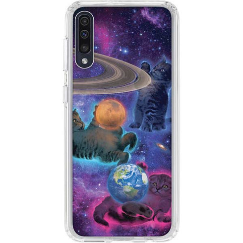 Vincent Hie Cosmic Kittens Galaxy A50 Clear Case