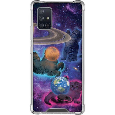 Vincent Hie Cosmic Kittens Galaxy A71 5G Clear Case