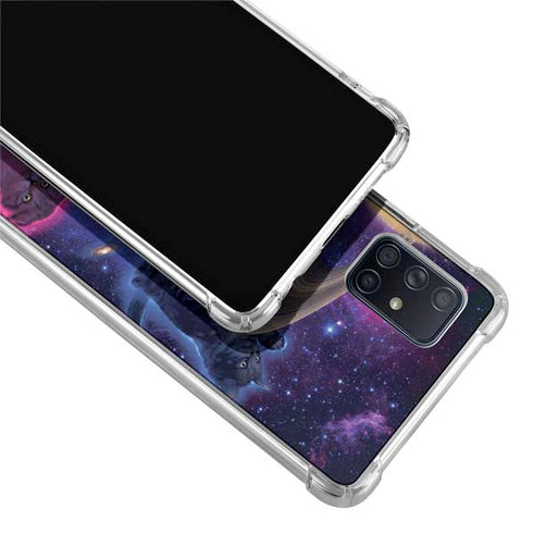 Vincent Hie Cosmic Kittens Galaxy A71 5G Clear Case