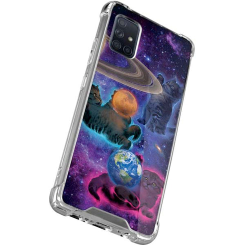 Vincent Hie Cosmic Kittens Galaxy A71 5G Clear Case