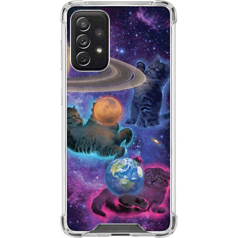 Vincent Hie Cosmic Kittens Galaxy A72 5G Clear Case