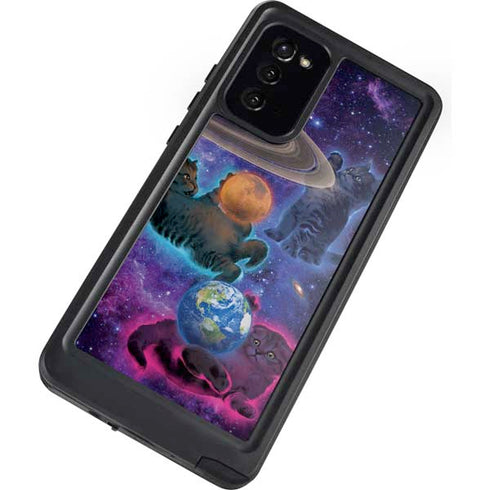 Vincent Hie Cosmic Kittens Galaxy Note20 5G Waterproof Case