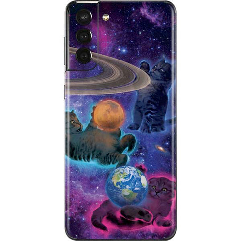 Vincent Hie Cosmic Kittens Galaxy S21 Plus 5G Skin