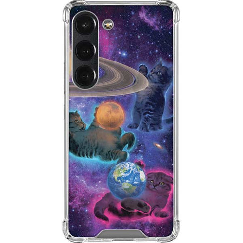 Vincent Hie Cosmic Kittens Galaxy S23 Clear Case