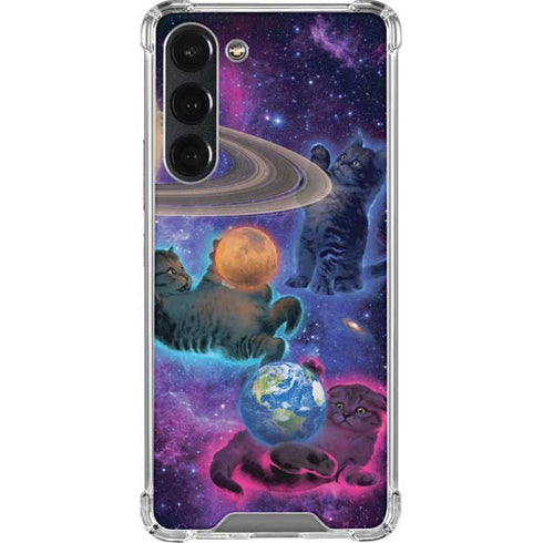 Vincent Hie Cosmic Kittens Galaxy S23 Plus Clear Case