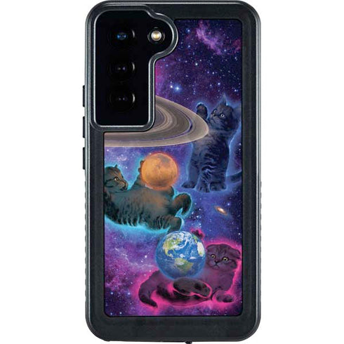 Vincent Hie Cosmic Kittens Galaxy S23 Waterproof Case