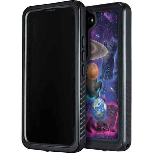 Vincent Hie Cosmic Kittens Galaxy S23 Waterproof Case