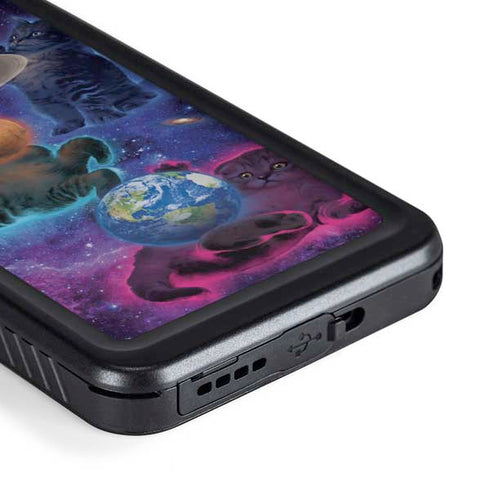 Vincent Hie Cosmic Kittens Galaxy S23 Waterproof Case