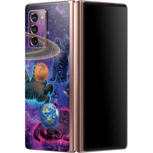 Vincent Hie Cosmic Kittens Galaxy Z Fold2 5G Skin