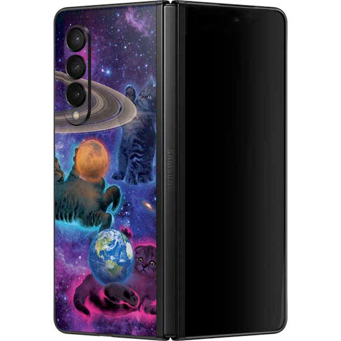 Vincent Hie Cosmic Kittens Galaxy Z Fold3 5G Skin