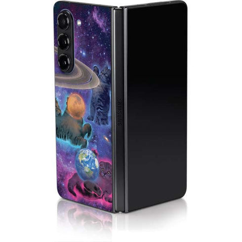 Cosmic Kittens by Vincent Hie Galaxy Z Fold5 5G Skin