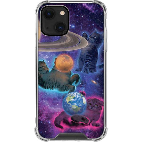 Vincent Hie Cosmic Kittens iPhone 13 Mini Clear Case