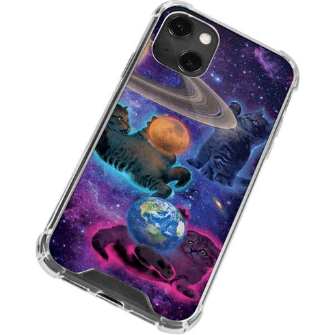 Vincent Hie Cosmic Kittens iPhone 13 Mini Clear Case