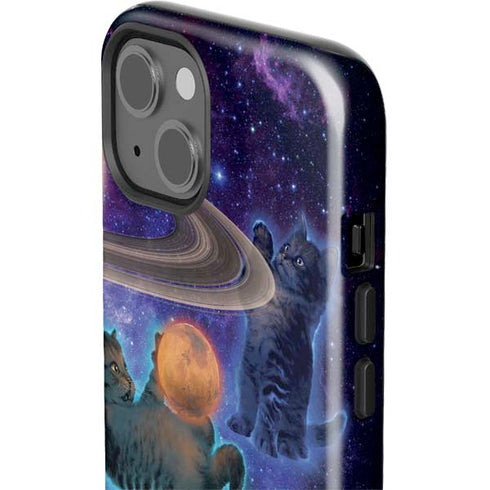 Cosmic Kittens by Vincent Hie iPhone 15 Impact Case