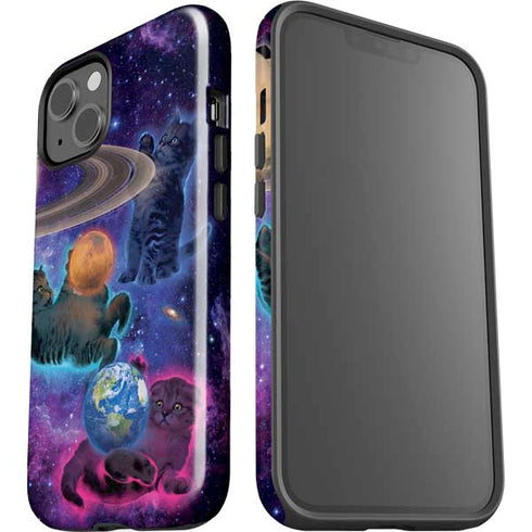 Cosmic Kittens by Vincent Hie iPhone 15 Impact Case