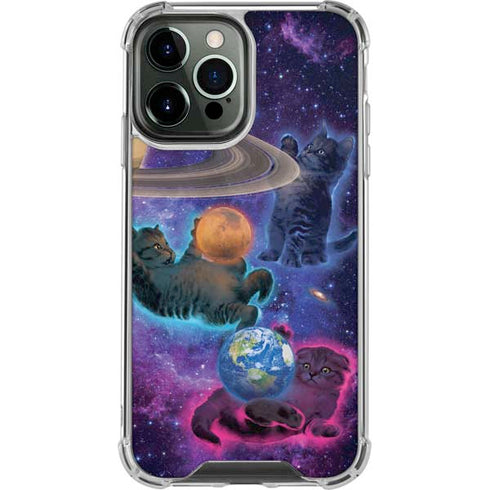 Cosmic Kittens by Vincent Hie iPhone 15 Pro Max Clear Case