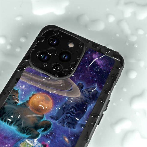 Vincent Hie Cosmic Kittens iPhone 14 Pro Max Waterproof Case