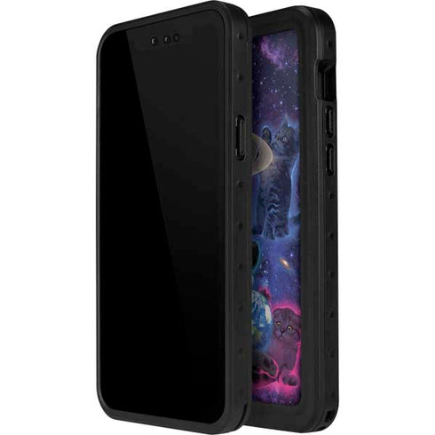 Cosmic Kittens by Vincent Hie iPhone 15 Plus Waterproof Case