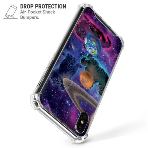 Cosmic Kittens by Vincent Hie iPhone XS Max Clear Case