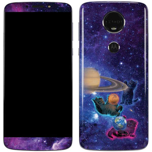 Vincent Hie Cosmic Kittens Moto E5 Plus Skin