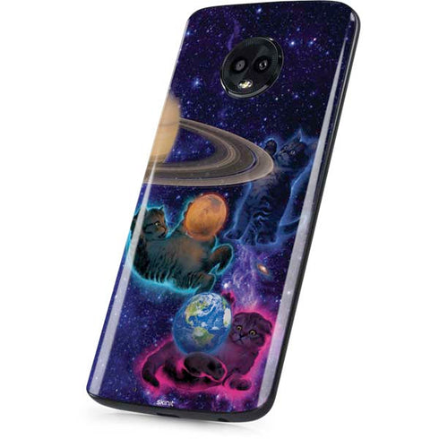 Vincent Hie Cosmic Kittens Moto G6 Skin