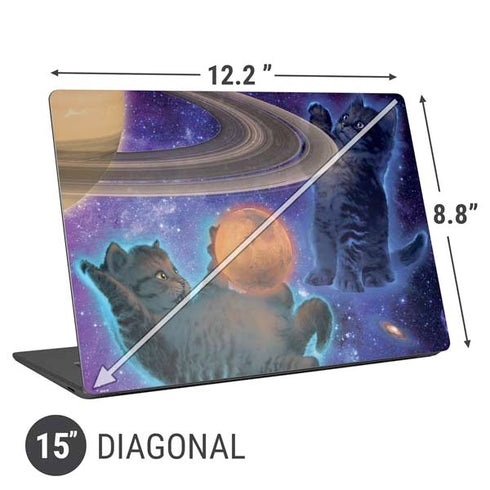 Vincent Hie Cosmic Kittens Universal Laptop 15in (12.2 x 8.8in) Skin