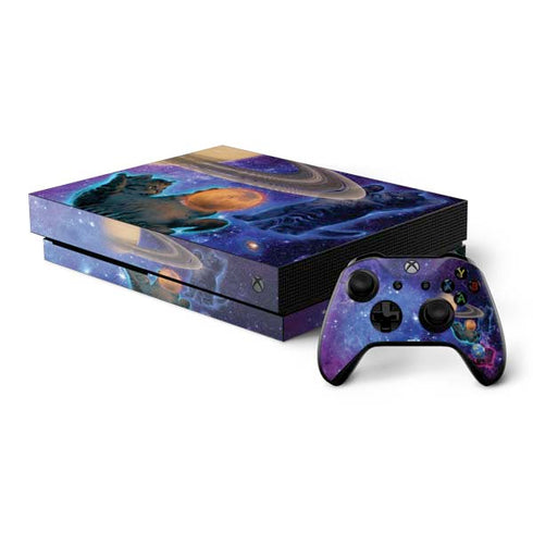 Vincent Hie Cosmic Kittens Xbox One X Bundle Skin